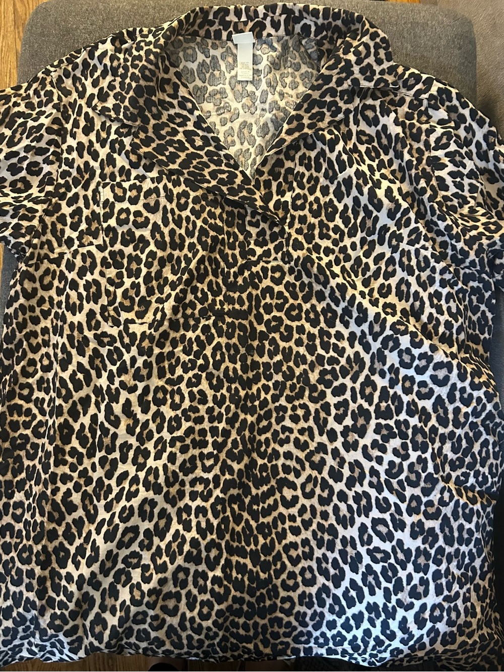 H&M Leopard Print Midi Dress - Tan & Black